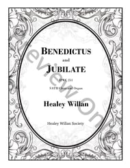 Benedictus and Jubilate Deo SATB choral sheet music cover Thumbnail